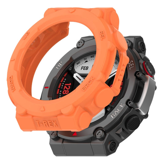 For Amazfit T-Rex 2 Armor Hollow TPU Watch Case(Orange) - Watch Cases by buy2fix | Online Shopping UK | buy2fix