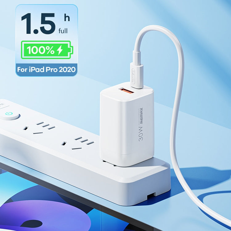 REMAX RP-U6 Magic Speed Series 30W USB+USB-C / Type-C Foldable Fast Charger, Specification:UK Plug(White) - USB Charger by REMAX | Online Shopping UK | buy2fix