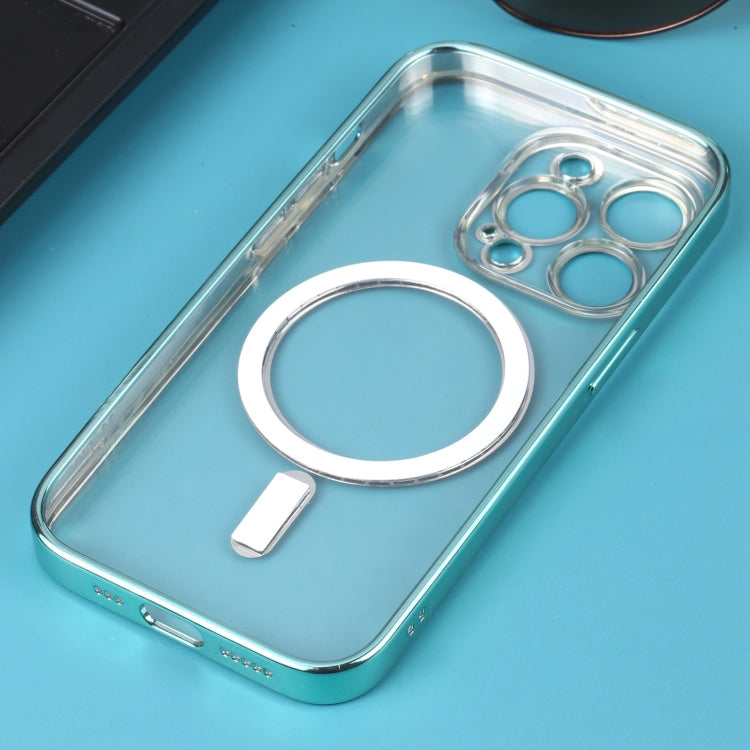 For iPhone 11 Pro Max MagSafe Electroplating Straight TPU Phone Case (Green) - iPhone 11 Pro Max Cases by buy2fix | Online Shopping UK | buy2fix