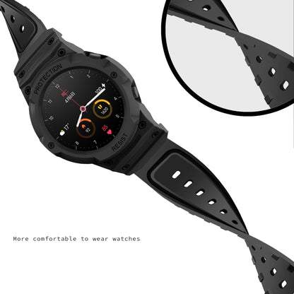 For Xiaomi Watch Color Sport Armor Unibody TPU Watch Band Case(Black) - Watch Bands by buy2fix | Online Shopping UK | buy2fix