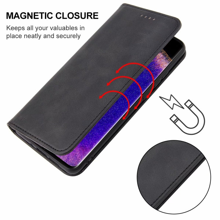 For OPPO Find X5 Pro Magnetic Closure Leather Phone Case(Black) - OPPO Cases by buy2fix | Online Shopping UK | buy2fix