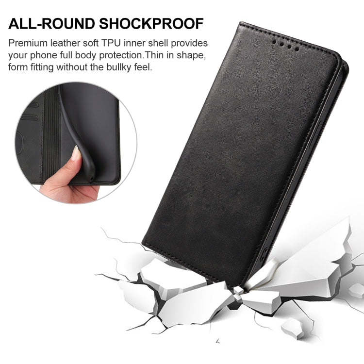 For OPPO Find X5 Pro Magnetic Closure Leather Phone Case(Black) - OPPO Cases by buy2fix | Online Shopping UK | buy2fix