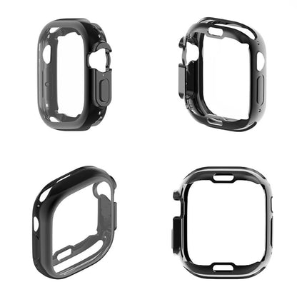 PET Film TPU Watch Case For Apple Watch Ultra 49mm / Ultra 2 49mm(Transparent) - Watch Cases by buy2fix | Online Shopping UK | buy2fix