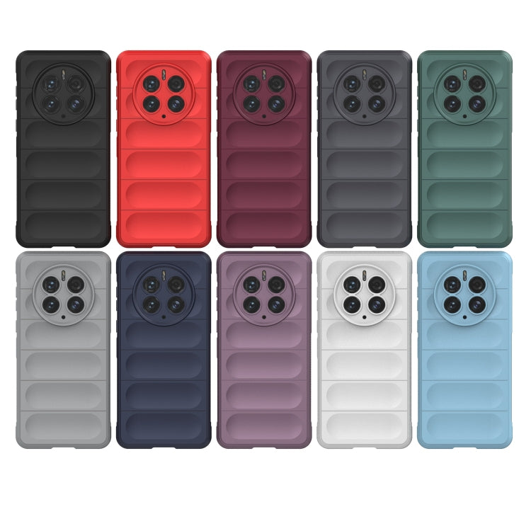 For Huawei Mate 50 Pro Magic Shield TPU + Flannel Phone Case(Grey) - Huawei Cases by buy2fix | Online Shopping UK | buy2fix