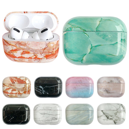 For AirPods Pro 2 Marble Pattern Wireless Earphone Protective Case(Malachite Green) - For AirPods Pro 2 by buy2fix | Online Shopping UK | buy2fix