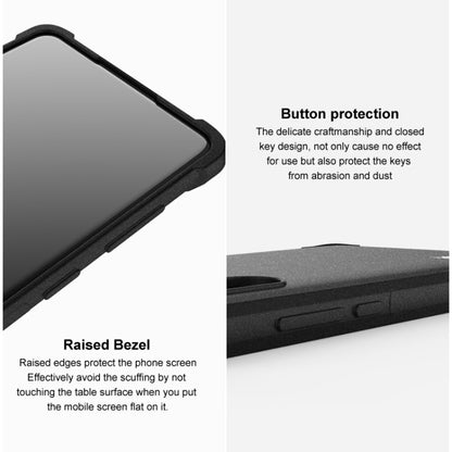 For iPhone 14 Plus imak Shockproof Airbag TPU Phone Case(Matte Black) - iPhone 14 Plus Cases by imak | Online Shopping UK | buy2fix