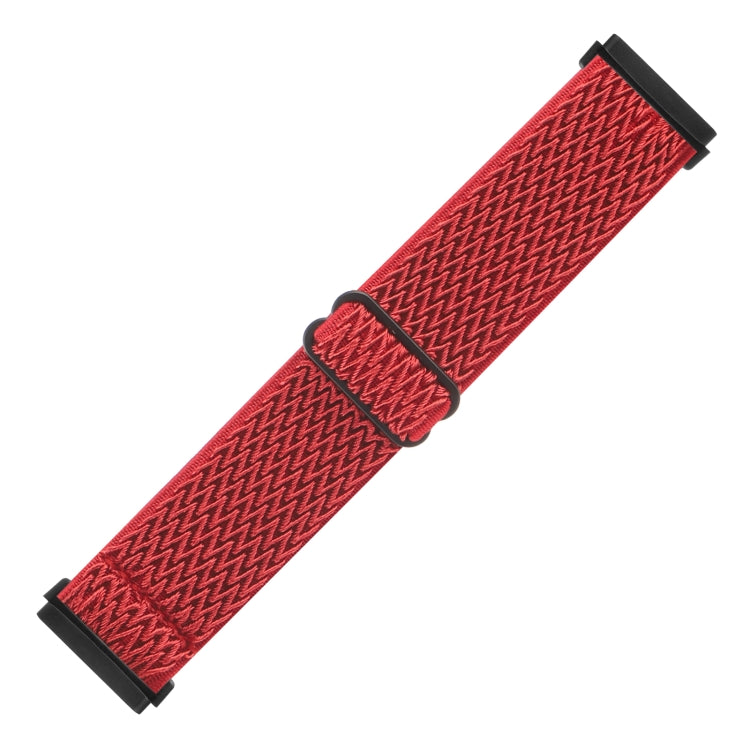 For Fitbit Versa 4 / Sense 2 Universal Wave Nylon Watch Band(Red) - Watch Bands by buy2fix | Online Shopping UK | buy2fix