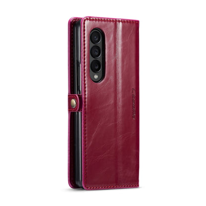 For Samsung Galaxy Z Fold4 CaseMe 003 Crazy Horse Texture Leather Phone Case(Red) - Galaxy Z Fold4 5G Cases by CaseMe | Online Shopping UK | buy2fix