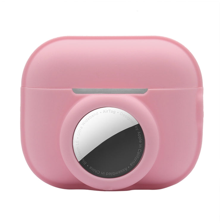 For AirPods Pro 2 / AirTag 2 in 1 Shockproof Full Coverage Silicone Protective Case(Pink) - For AirPods Pro 2 by buy2fix | Online Shopping UK | buy2fix