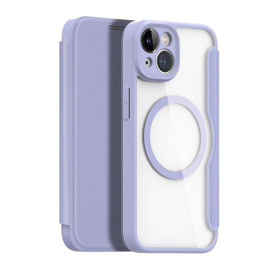 For iPhone 14 / iPhone 13 DUX DUCIS Skin X Pro Series Magsafe PC + TPU Phone Leather Case(Purple) - iPhone 14 Cases by DUX DUCIS | Online Shopping UK | buy2fix