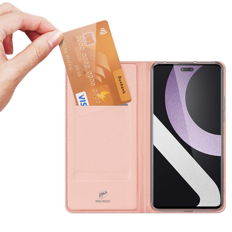 For Xiaomi 12 Lite 5G NE DUX DUCIS Skin Pro Series Horizontal Flip Phone Leather Case(Rose Gold) - Xiaomi Cases by DUX DUCIS | Online Shopping UK | buy2fix