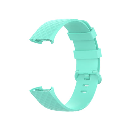 Color Buckle TPU Wrist Strap Watch Band for Fitbit Charge 4 / Charge 3 / Charge 3 SE, Size: L(Green) - Watch Bands by buy2fix | Online Shopping UK | buy2fix