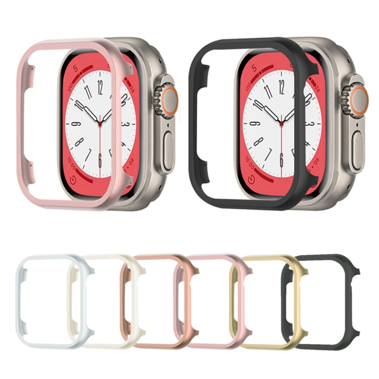 For Apple Watch Ultra 49mm Aluminum Alloy Frame Protective Case(Rose Gold) - Watch Cases by buy2fix | Online Shopping UK | buy2fix