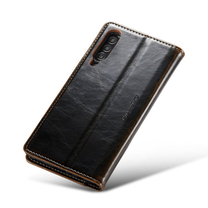 For Samsung Galaxy A30s／A50s／A50 CaseMe 003 Crazy Horse Texture Leather Phone Case(Coffee) - Galaxy Phone Cases by CaseMe | Online Shopping UK | buy2fix