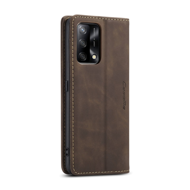 CaseMe 013 Multifunctional Horizontal Flip Leather Phone Case For OPPO F19/F19S/A74 4G/A95 4G/Reno6 Lite 4G Global(Coffee) - OPPO Cases by CaseMe | Online Shopping UK | buy2fix