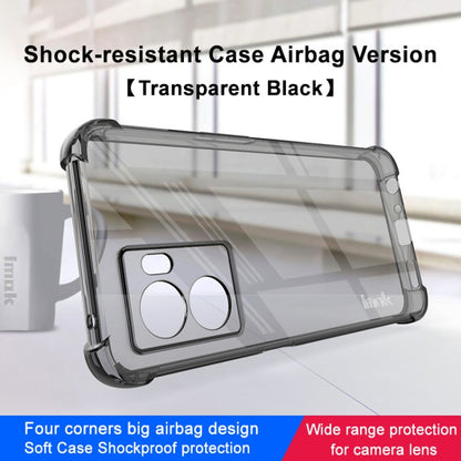 For Realme Narzo 50 5G/Q5i 5G/V23 5G/V23i 5G imak Shockproof Airbag TPU Phone Case(Transparent Black) - Realme Cases by imak | Online Shopping UK | buy2fix