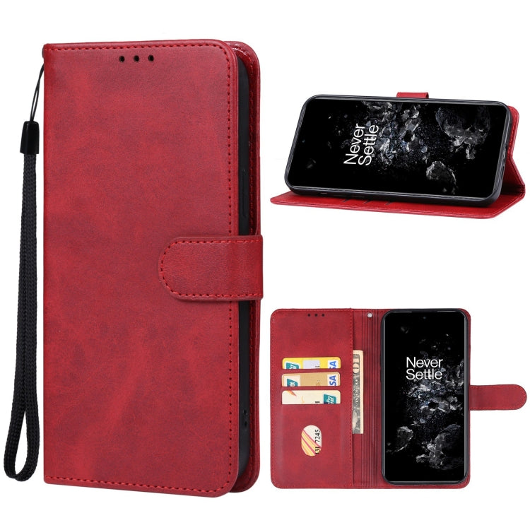 For OnePlus 11 5G Leather Phone Case(Red) - OnePlus Cases by buy2fix | Online Shopping UK | buy2fix