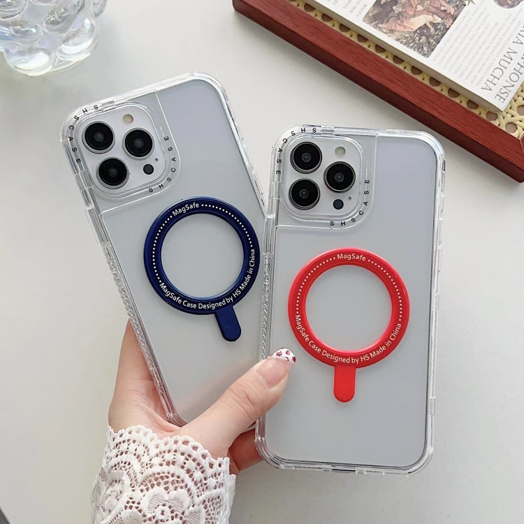 For iPhone XS / X 3 in 1 MagSafe Magnetic Phone Case(Royal Blue) - More iPhone Cases by buy2fix | Online Shopping UK | buy2fix
