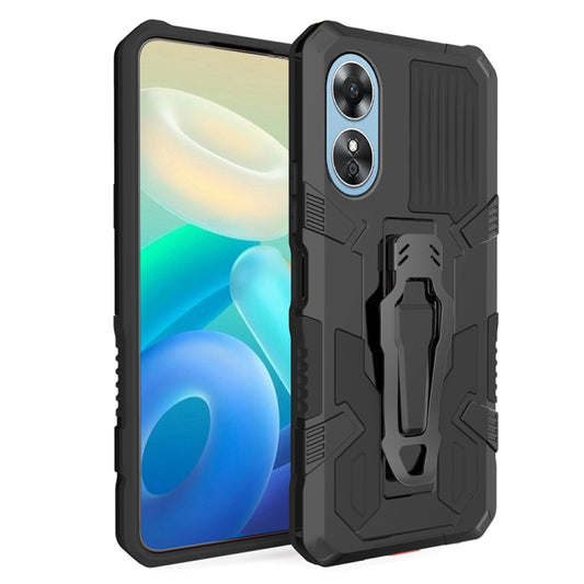 For OPPO A17 Armor Warrior Shockproof PC + TPU Phone Case(Black) - OPPO Cases by buy2fix | Online Shopping UK | buy2fix