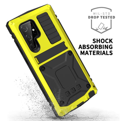 For Samsung Galaxy S23 Ultra 5G R-JUST Life Waterproof Dustproof Shockproof Phone Case(Yellow) - Galaxy S23 Ultra 5G Cases by R-JUST | Online Shopping UK | buy2fix