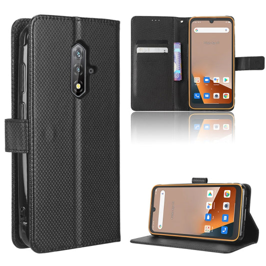 For Blackview BV5200 Diamond Texture Leather Phone Case(Black) - More Brand by buy2fix | Online Shopping UK | buy2fix