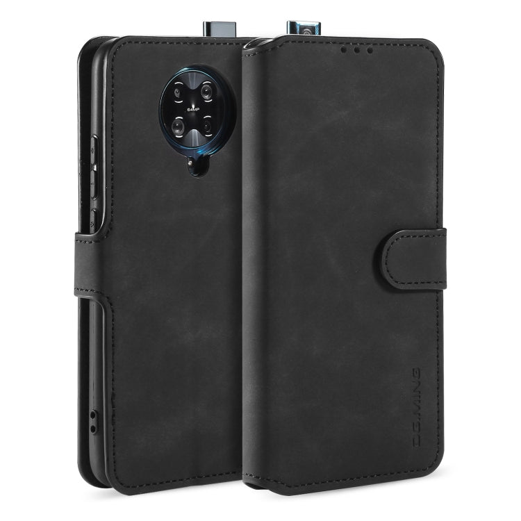 For Xiaomi Redmi K30 Pro DG.MING Retro Oil Side Horizontal Flip Case with Holder & Card Slots & Wallet(Black) - Xiaomi Cases by DG.MING | Online Shopping UK | buy2fix