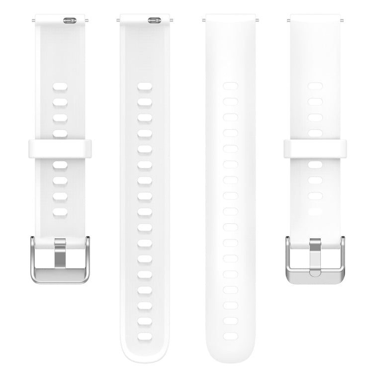 For Keep Band B4 16mm Glossy Surface Silicone Watch Band(White) - Watch Bands by buy2fix | Online Shopping UK | buy2fix