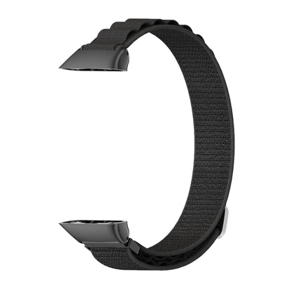 For Huawei Band 6 / Honor Band 6 / 7 MIJOBS Nylon Breathable Watch Band(Black) - Watch Bands by MIJOBS | Online Shopping UK | buy2fix