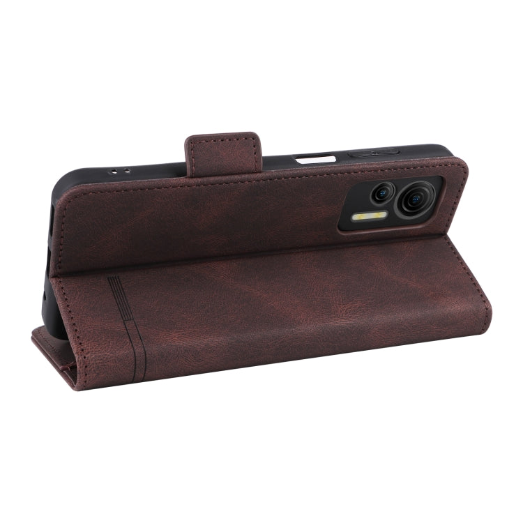 For Ulefone Note 14 Magnetic Clasp Leather Phone Case(Brown) - Ulefone Cases by buy2fix | Online Shopping UK | buy2fix