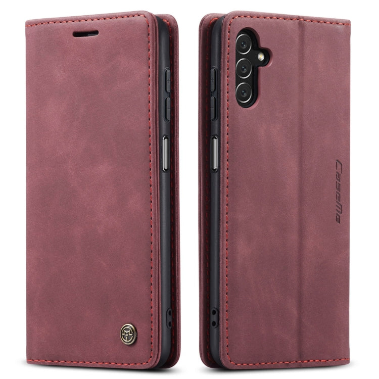 For Samsung Galaxy A14 5G CaseMe 013 Multifunctional Horizontal Flip Leather Phone Case(Wine Red) - Galaxy Phone Cases by CaseMe | Online Shopping UK | buy2fix