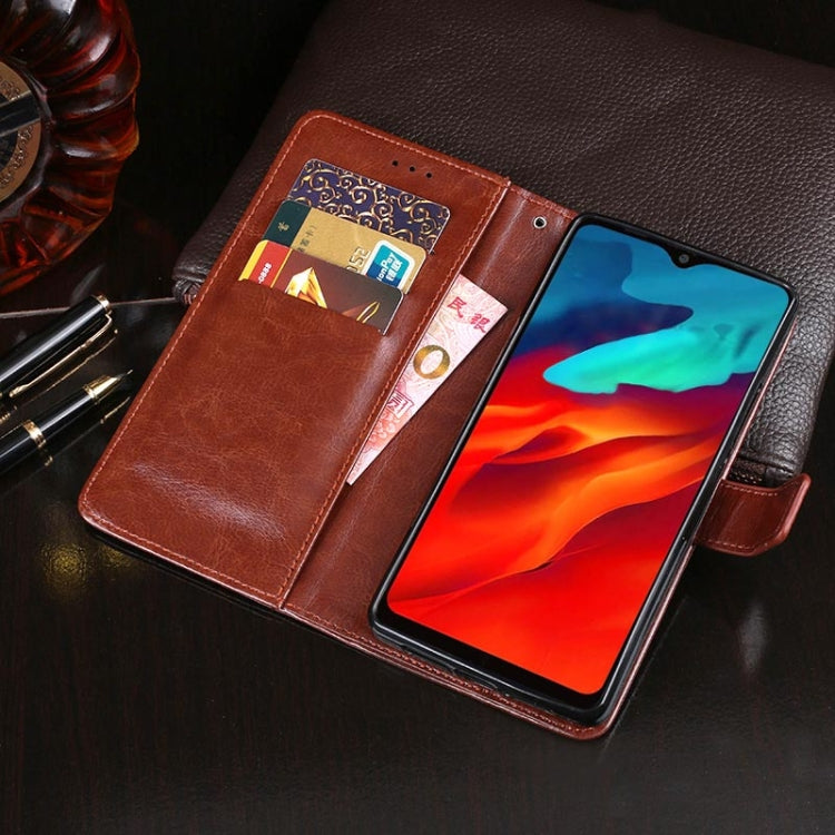 For Blackview A80 Pro idewei Crazy Horse Texture Horizontal Flip Leather Case with Holder & Card Slots & Wallet(Sky Blue) - More Brand by idewei | Online Shopping UK | buy2fix