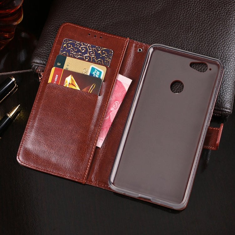 For Blackview R7 idewei Crazy Horse Texture Horizontal Flip Leather Case with Holder & Card Slots & Wallet(Red) - More Brand by idewei | Online Shopping UK | buy2fix