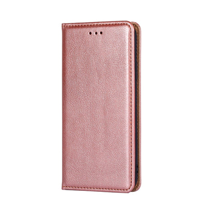 For OnePlus 11 Gloss Oil Solid Color Magnetic Leather Phone Case(Rose Gold) - OnePlus Cases by buy2fix | Online Shopping UK | buy2fix