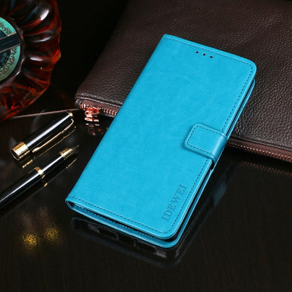 For Doogee X55 idewei  Crazy Horse Texture Horizontal Flip Leather Case with Holder & Card Slots & Wallet(Sky Blue) - More Brand by idewei | Online Shopping UK | buy2fix