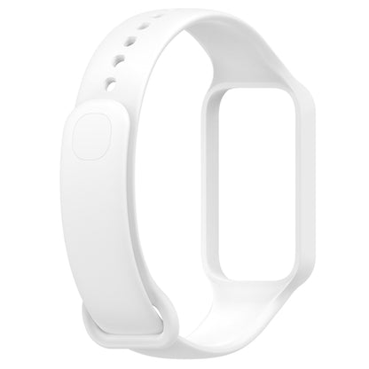 For Redmi Band 2 Solid Color Silicone Integrated Watch Band(White) - Watch Bands by buy2fix | Online Shopping UK | buy2fix