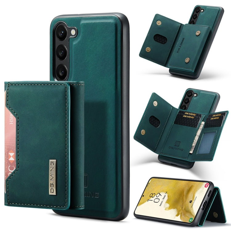 For Samsung Galaxy S23 5G DG.MING M2 Series 3-Fold Multi Card Bag + Phone Case(Green) - Galaxy S23 5G Cases by DG.MING | Online Shopping UK | buy2fix