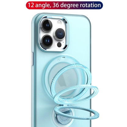 For iPhone 13 360 Degree Rotation Holder MagSafe Magnetic Phone Case(Light Blue) - iPhone 13 Cases by buy2fix | Online Shopping UK | buy2fix