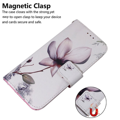 For OPPO Reno8 T 4G Coloured Drawing Flip Leather Phone Case(Magnolia) - OPPO Cases by buy2fix | Online Shopping UK | buy2fix