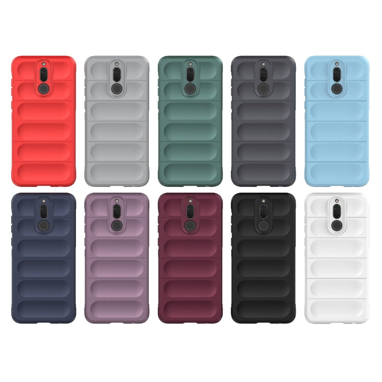 For Huawei Mate 10 Lite Magic Shield TPU + Flannel Phone Case(Dark Grey) - Huawei Cases by buy2fix | Online Shopping UK | buy2fix