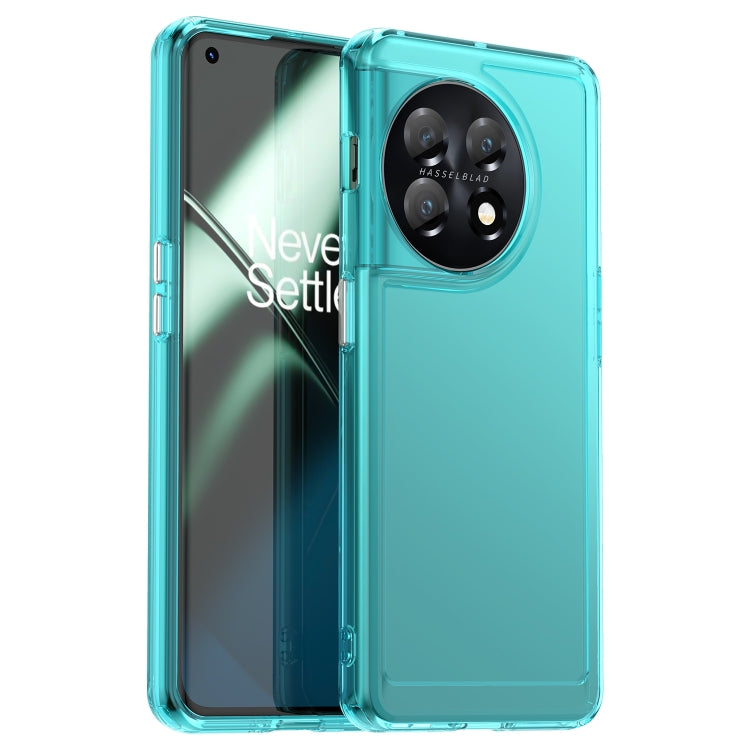 For OnePlus 11 Candy Series TPU Phone Case(Transparent Blue) - OnePlus Cases by buy2fix | Online Shopping UK | buy2fix