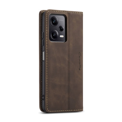 For Xiaomi Redmi Note 12 Pro+ 5G CaseMe 013 Multifunctional Horizontal Flip Leather Phone Case(Coffee) - Xiaomi Cases by CaseMe | Online Shopping UK | buy2fix