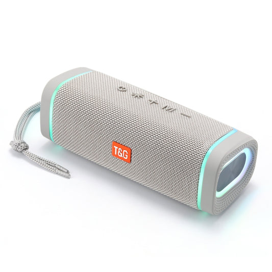 T&G TG375 Outdoor Portable LED Light RGB Wireless Bluetooth Speaker Subwoofer(Grey) - Desktop Speaker by T&G | Online Shopping UK | buy2fix