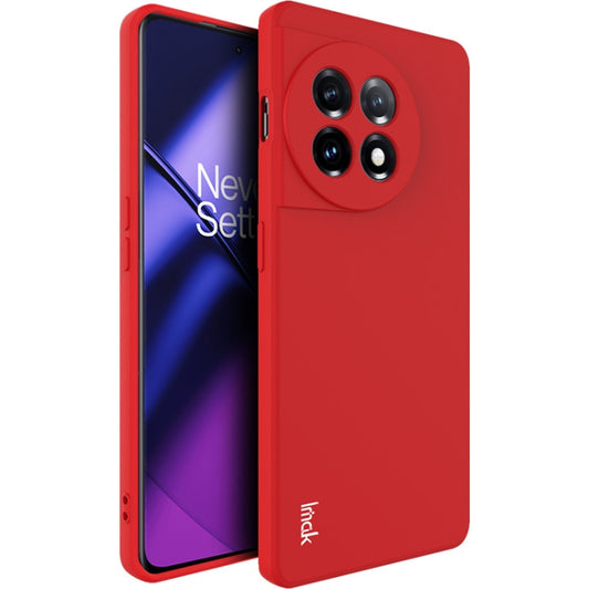 For OnePlus 11R 5G / Ace 2 5G IMAK UC-4 Series Straight Edge TPU Soft Phone Case(Red) - OnePlus Cases by imak | Online Shopping UK | buy2fix