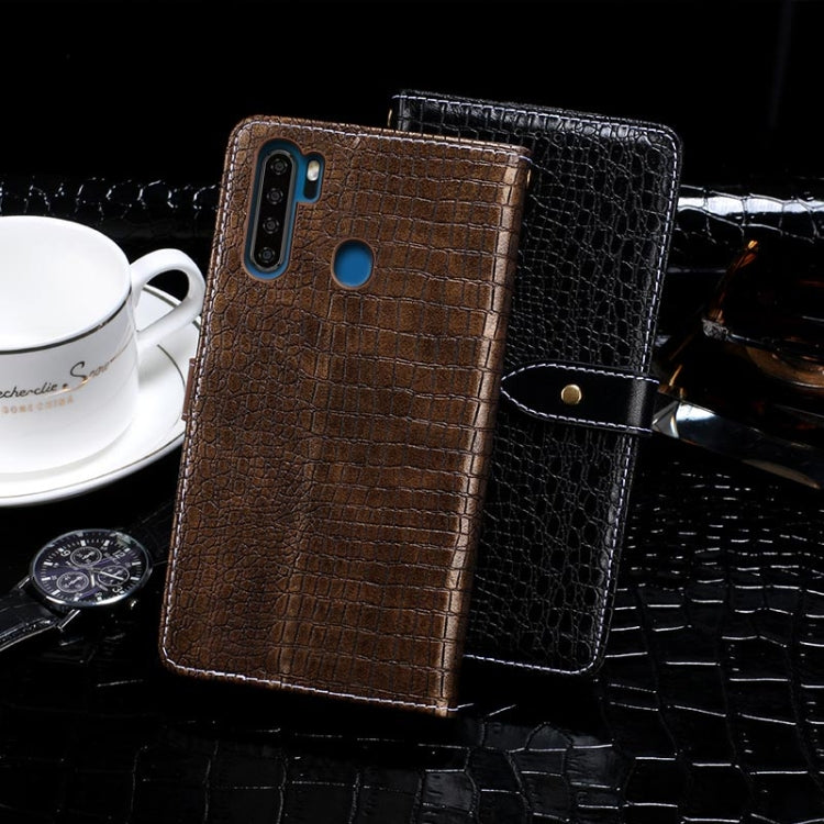 For Blackview A80 Pro idewei Crocodile Texture Horizontal Flip Leather Case with Holder & Card Slots & Wallet(Dark Blue) - More Brand by idewei | Online Shopping UK | buy2fix