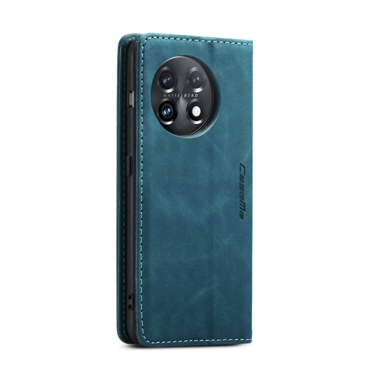 For OnePlus 11 CaseMe 013 Multifunctional Horizontal Flip Leather Phone Case(Blue) - OnePlus Cases by CaseMe | Online Shopping UK | buy2fix