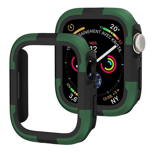 For Apple Watch Series SE 2&6&SE&5&4 44mm Armor Frame Watch Case(Green) - Watch Cases by buy2fix | Online Shopping UK | buy2fix