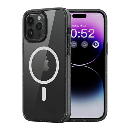 For iPhone 14 Pro Rock Crystal Armor Shockproof Magsafe Phone Case(Transparent Black) - iPhone 14 Pro Max Cases by ROCK | Online Shopping UK | buy2fix