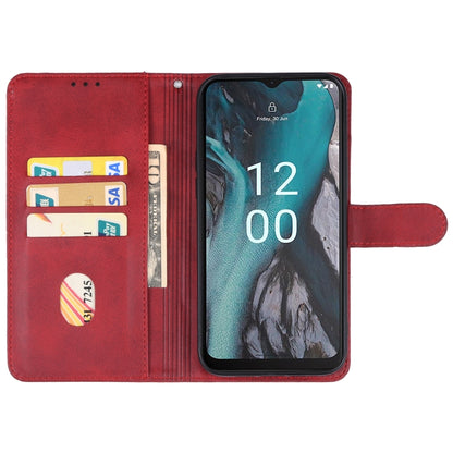 For Nokia C22 Leather Phone Case(Red) - Nokia Cases by buy2fix | Online Shopping UK | buy2fix