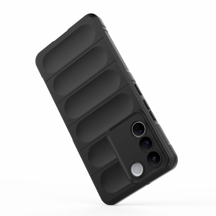 For vivo S16e 5G Magic Shield TPU + Flannel Phone Case(Dark Blue) - vivo Cases by buy2fix | Online Shopping UK | buy2fix