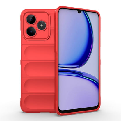 For Realme C53 4G Magic Shield TPU + Flannel Phone Case(Red) - Realme Cases by buy2fix | Online Shopping UK | buy2fix